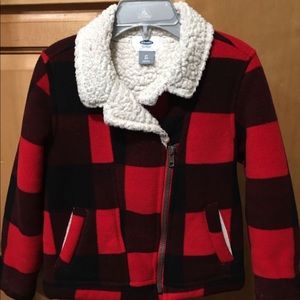 Toddler Plaid Fuzzy Sweater